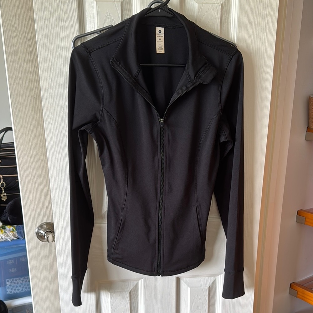 Velocity Black Slim-Fit Performance Jacket